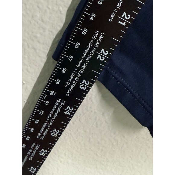 FREE PEOPLE MOVEMENT FP Navy Blue Crossover Waist Leggings Size L Athleisure EUC - Picture 7 of 10